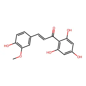 2',4,4',6'-Tetrahydroxy-3-methoxychalcone structure