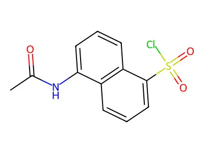 5-Acetamidonaphthalene-1-sulfonyl chloride structure