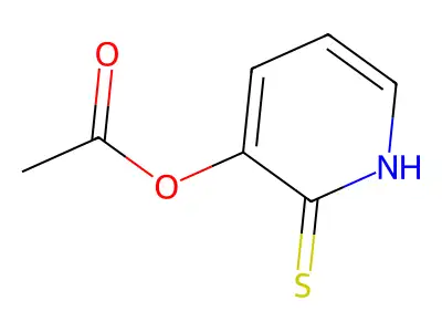 2(1H)-Pyridinethione, 3-(acetyloxy)- structure