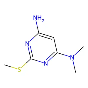 N4,N4-dimethyl-2-(methylthio)pyrimidine-4,6-diamine structure
