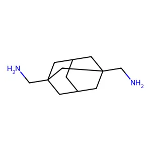 Adamantane-1,3-diyldimethanamine structure