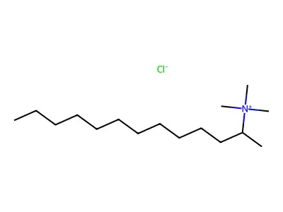 Trimethyl(tridecan-2-yl)azanium structure