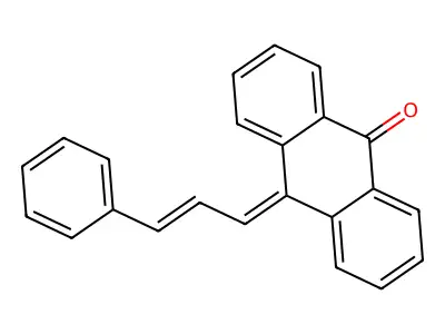 10-Cinnamylideneanthracen-9-one structure