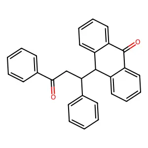 10-(3-Oxo-1,3-diphenylpropyl)anthracen-9(10H)-one structure