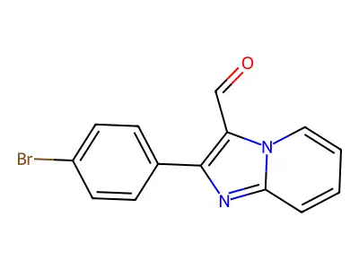 2-(4-Bromophenyl)imidazo[1,2-a]pyridine-3-carbaldehyde structure