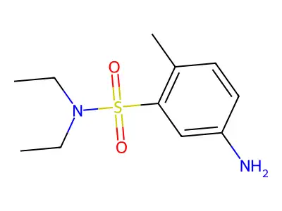 5-amino-N,N-diethyl-2-methylbenzene-1-sulfonamide structure
