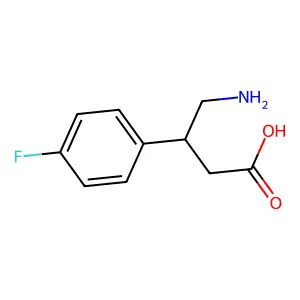 4-氨基-3-(4-氟苯基)丁酸 structure