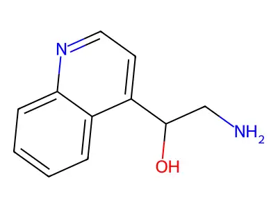2-Amino-1-(quinolin-4-yl)ethan-1-ol structure