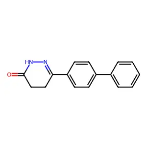 3-(4-phenylphenyl)-4,5-dihydro-1H-pyridazin-6-one structure