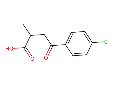 4-(4-Chlorophenyl)-2-methyl-4-oxobutanoic acid structure