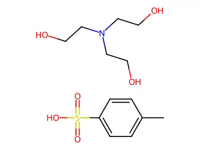 Ethanol, 2,2',2''-nitrilotris-, 4-methylbenzenesulfonate (1:1) structure