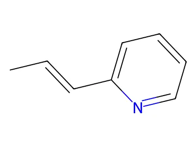 2-[(1E)-prop-1-en-1-yl]pyridine structure