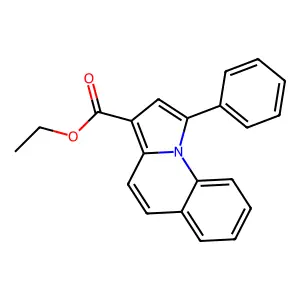 Ethyl 1-phenylpyrrolo[1,2-a]quinoline-3-carboxylate structure