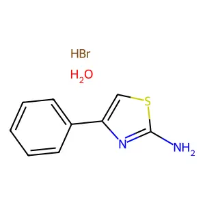 2-Amino-4-phenylthiazole hydrobromide monohydrate structure