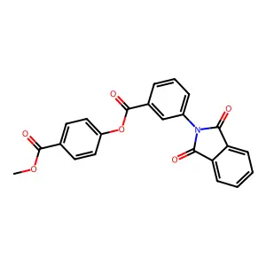 4-(methoxycarbonyl)phenyl 3-(1,3-dioxo-1,3-dihydro-2H-isoindol-2-yl)benzoate structure