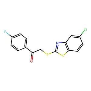 2-[(5-Chloro-1,3-benzothiazol-2-yl)sulfanyl]-1-(4-fluorophenyl)ethanone structure