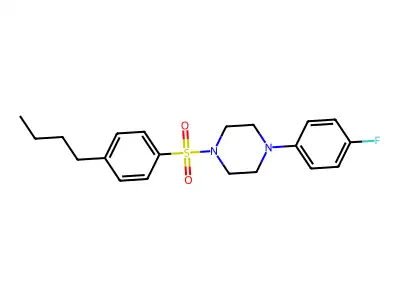 1-(4-Butylphenyl)sulfonyl-4-(4-fluorophenyl)piperazine structure