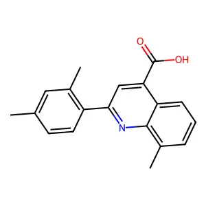 2-(2,4-Dimethylphenyl)-8-methylquinoline-4-carboxylic acid structure