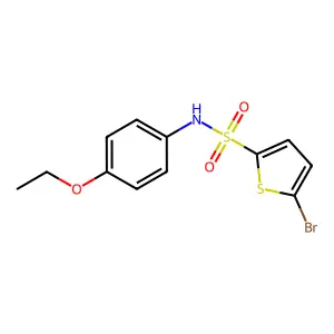 5-bromo-N-(4-ethoxyphenyl)thiophene-2-sulfonamide structure