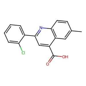 2-(2-Chlorophenyl)-6-methylquinoline-4-carboxylic acid structure
