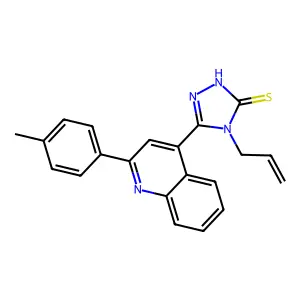 5-[2-(4-methylphenyl)quinolin-4-yl]-4-(prop-2-en-1-yl)-4H-1,2,4-triazole-3-thiol structure