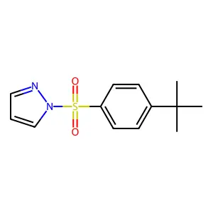 1-(4-Tert-butylphenyl)sulfonylpyrazole structure