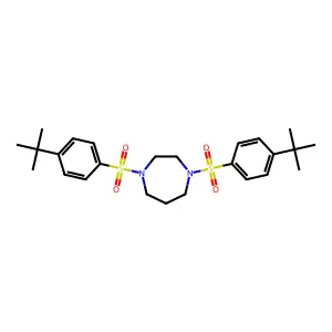 1,4-Bis(4-tert-butylbenzenesulfonyl)-1,4-diazepane structure