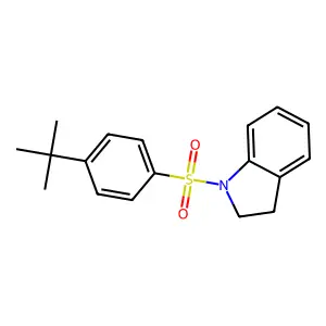 1-(4-Tert-butylphenyl)sulfonyl-2,3-dihydroindole structure