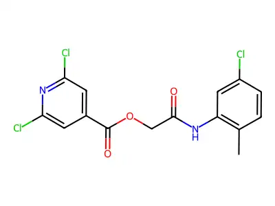 [(5-Chloro-2-methylphenyl)carbamoyl]methyl 2,6-dichloropyridine-4-carboxylate structure