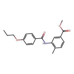 Methyl 4-methyl-3-[(4-propoxybenzoyl)amino]benzoate structure