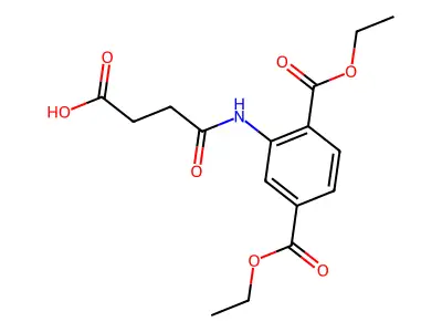 4-[2,5-Bis(ethoxycarbonyl)anilino]-4-oxobutanoic acid structure