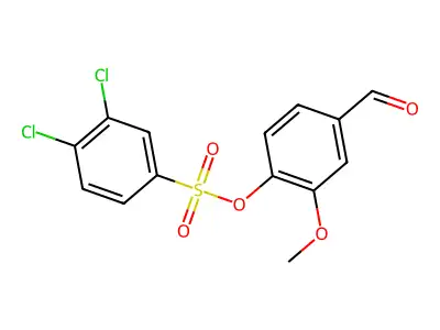 4-Formyl-2-methoxyphenyl 3,4-dichlorobenzene-1-sulfonate structure