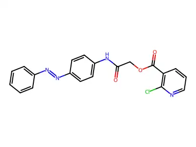 {[4-(2-Phenyldiazen-1-yl)phenyl]carbamoyl}methyl 2-chloropyridine-3-carboxylate structure