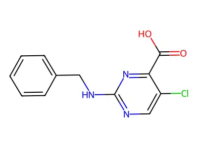 2-(Benzylamino)-5-chloropyrimidine-4-carboxylic acid structure