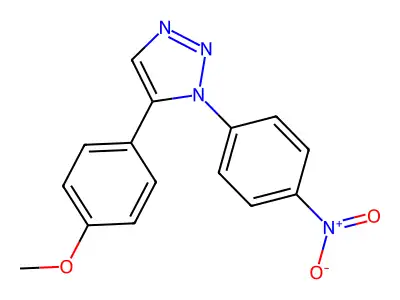 5-(4-Methoxyphenyl)-1-(4-nitrophenyl)triazole structure