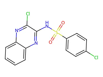 4-Chloro-N-(3-chloro-quinoxalin-2-yl)-benzenesulfonamide structure