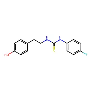 1-(4-Fluorophenyl)-3-[2-(4-hydroxyphenyl)ethyl]thiourea structure