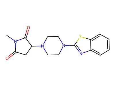 3-[4-(1,3-Benzothiazol-2-yl)piperazin-1-yl]-1-methylpyrrolidine-2,5-dione structure