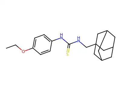 1-(1-Adamantylmethyl)-3-(4-ethoxyphenyl)thiourea structure