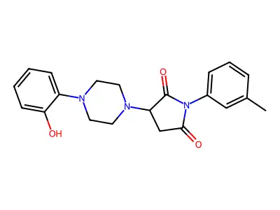 3-[4-(2-Hydroxyphenyl)piperazin-1-yl]-1-(3-methylphenyl)pyrrolidine-2,5-dione structure