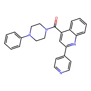 4-[(4-Phenylpiperazin-1-yl)carbonyl]-2-pyridin-4-ylquinoline structure