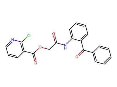 [(2-Benzoylphenyl)carbamoyl]methyl 2-chloropyridine-3-carboxylate structure