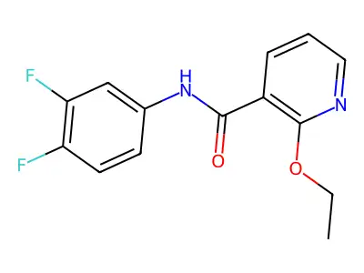 N-(3,4-difluorophenyl)-2-ethoxypyridine-3-carboxamide structure