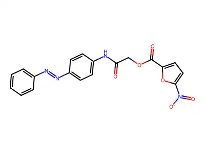 [2-oxo-2-(4-phenyldiazenylanilino)ethyl] 5-nitrofuran-2-carboxylate structure