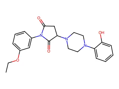 1-(3-Ethoxyphenyl)-3-[4-(2-hydroxyphenyl)piperazin-1-yl]pyrrolidine-2,5-dione structure