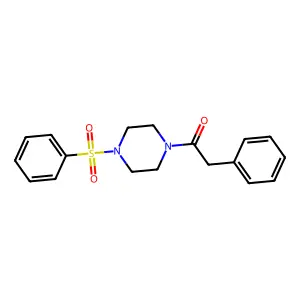 1-(Phenylacetyl)-4-(phenylsulfonyl)piperazine structure