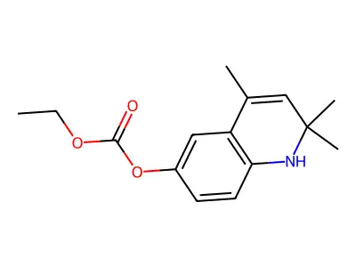 Ethyl 2,2,4-trimethyl-1,2-dihydroquinolin-6-yl carbonate structure