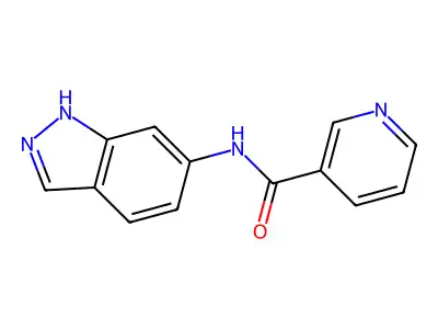 N-(1H-indazol-6-yl)pyridine-3-carboxamide structure