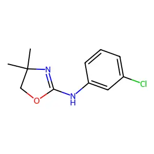 N-(3-chlorophenyl)-4,4-dimethyl-4,5-dihydro-1,3-oxazol-2-amine structure