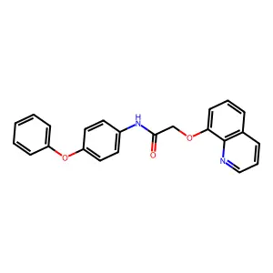 N-(4-phenoxyphenyl)-2-(quinolin-8-yloxy)acetamide structure